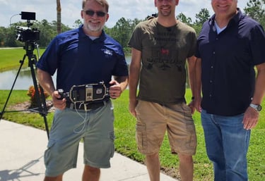 Fear Fame Arts Foundation participating in a Spectrum News media interview.