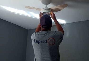 instalação de ventilador de teto