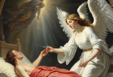 A serene image of a crystal ball surrounded by candles.