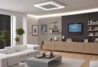 Close-up of a digital smart home system interface displaying energy usage.