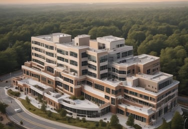 A map highlighting odd enterprises’ coverage hubs across North Carolina with routes connecting rural and urban areas.