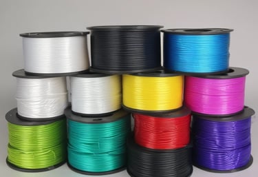 High-definition image showing detailed 3D print layers of a PETG object under dark mode ambiance.