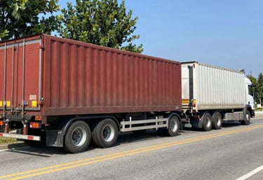 A dispatcher coordinating routes with multiple truck drivers on screens.