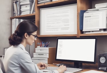 A friendly technician performing maintenance on computer hardware.