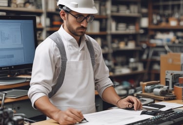 Close-up of hands using a tablet displaying business analytics and graphs.