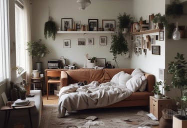 A 2013 Ford F350 dually towing a black dump trailer filled with assorted junk on a sunny day.