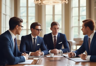 A diverse group of entrepreneurs smiling and collaborating in a bright, open workspace.