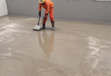 Skilled technician applying waterproofing sealant on a rooftop in Jaipur.