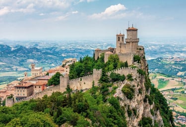 The Three Towers of San Marino on Mount Titano UNESCO site
