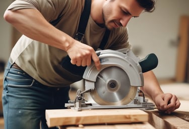 A skilled electrician fixing wiring inside a residential home.