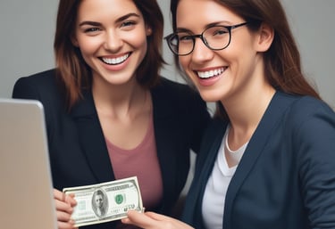 Close-up of a clean, easy-to-navigate website displayed on a tablet.