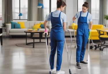 a person standing on a treadmill