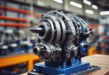 Manual transmission gears arranged neatly, highlighting craftsmanship and precision.