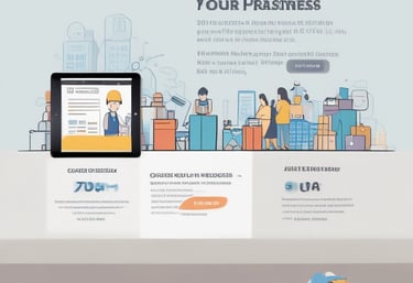 Photo of a local business owner happily talking on WhatsApp, showing real customer contact.