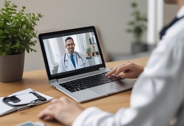 A calm therapy room with soft lighting and comfortable seating.