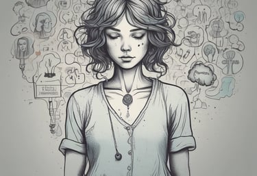 A calm therapy room with soft lighting and comfortable seating.