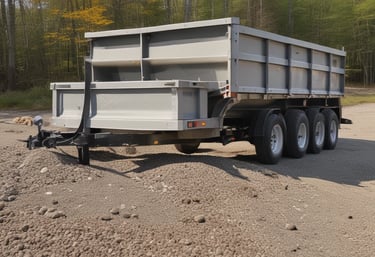 A crew repairing a commercial parking lot with fresh seal coating under a clear sky.