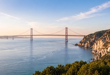 Casa moderna em Portugal com vista para o mar na região de Setúbal”