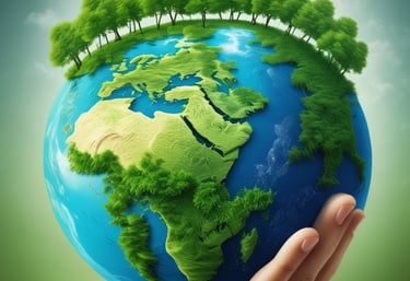 A sleek, modern cleaning professional using eco-friendly products in a bright, minimalist office space.