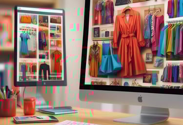 A friendly IT consultant setting up a computer for a small business owner in a cozy office.