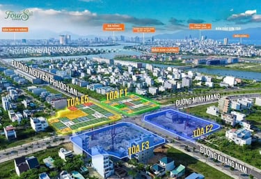 Vị trí thực tế dự án Sun Fours Tower