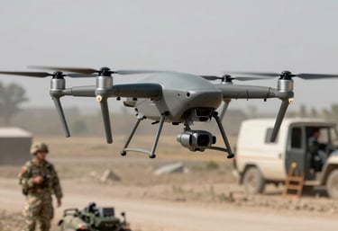 Close-up of a matte black aerospace composite surface with subtle carbon fiber texture under soft lighting.