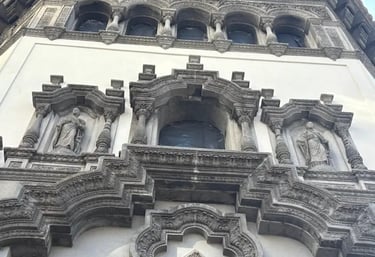 Fachada de la Casa Fracasi restaurada por Almapiedra utilizando nanotecnología Tecnan.