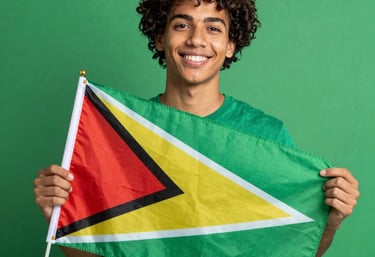 A smiling person unpacking a  bbq Caribbean food products at home.
