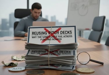 Reusing Pitch Decks: Why the Same Slides Fail Across Funding Rounds
