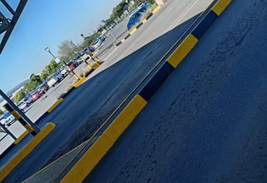Road marking at umhlanga mall by madin maintenance