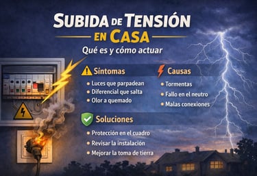 subida tension en casa como actuar