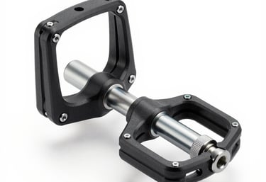 Close-up of precision nylon pellets on a production line conveying system.