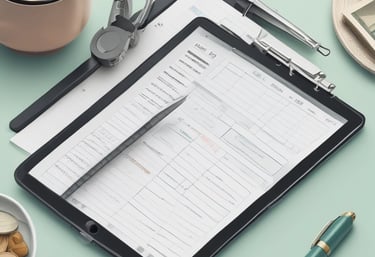 A user-friendly dashboard showing income distribution charts and automated insights.
