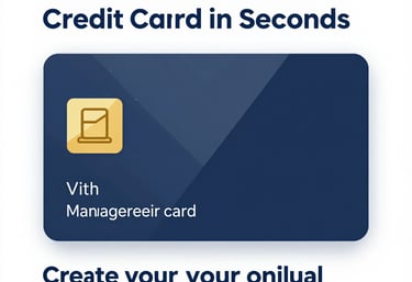 A friendly customer service representative assisting a client with card issuance.