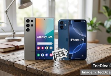 Despencou! Vale a Pena Comprar o Galaxy S26 ou iPhone 17e em Junho de 2026? Veja os Novos Preços
