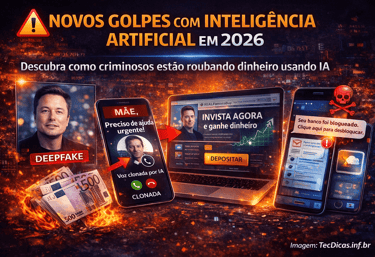 Golpes com IA Estão Explodindo em 2026 – Veja Como Não Ser a Próxima Vítima