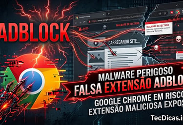 Extensão Adblock com 10 Milhões de Usuários esconde Risco de Malware no Chrome