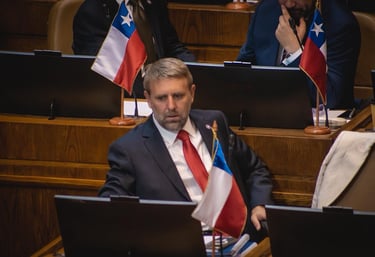 Diputado Fernando Ugarte Tejeda en sesión de Sala