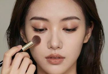 Elegant makeup look for a special event, featuring polished eyes and a radiant complexion.