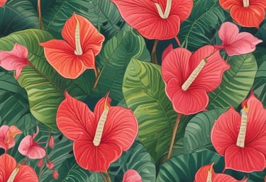 a close up of a plant with red flowers