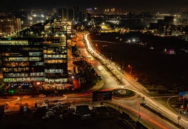 City view of Kalyani Nagar, upcoming location of Filament Cocktail Bar Pune.