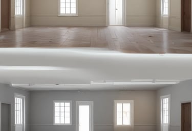 Construction workers collaborating on a commercial building site in Exeter.