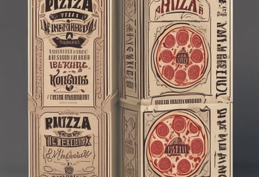 A vibrant, custom-designed box packaging with bold colors and sleek typography.