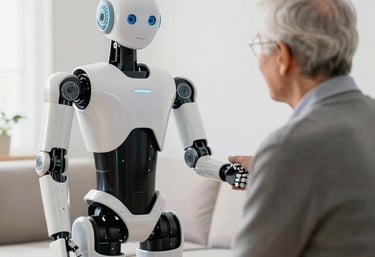 Close-up of hands shaking in agreement with a city skyline in the background.