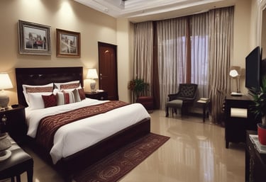 A peaceful common area with seating perfect for family gatherings.