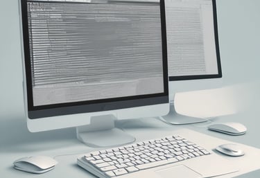 Website designer working on a modern webpage layout on a laptop.