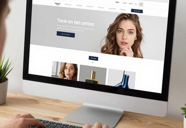 A clean workspace with a designer sketching website layouts on a tablet.