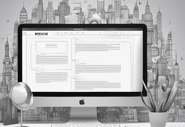 A modern workspace with a team collaborating on digital growth strategies in front of laptops.