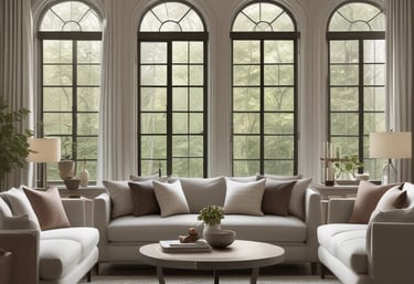 A skilled craftsman installing an aluminum window frame in a modern interior.