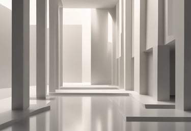 Abstract close-up of layered off-white surfaces creating calm, clean lines.